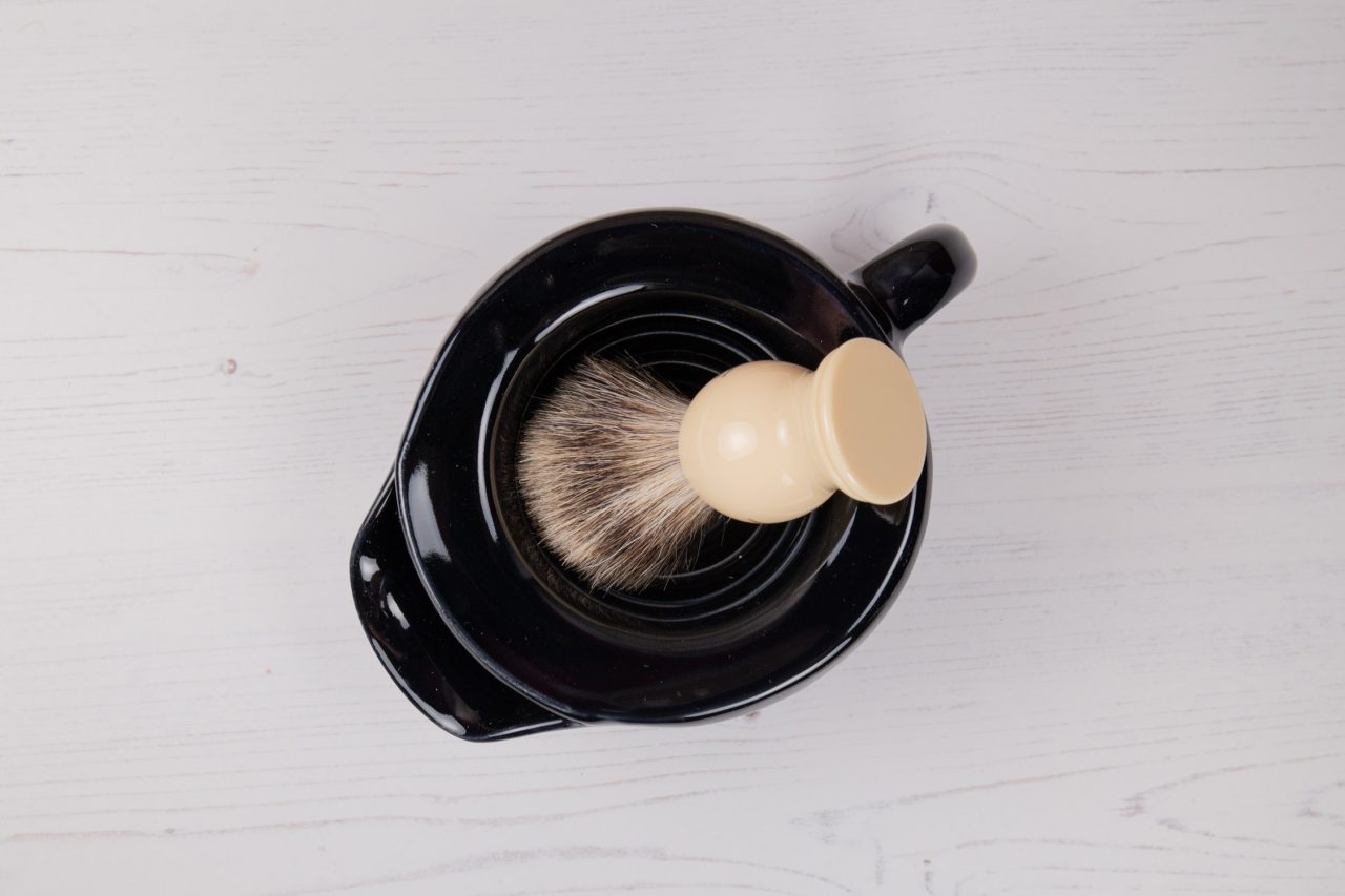 Shaving Scuttle - Black Stoneware Shaving Mug - Lather Bowl - Image 5
